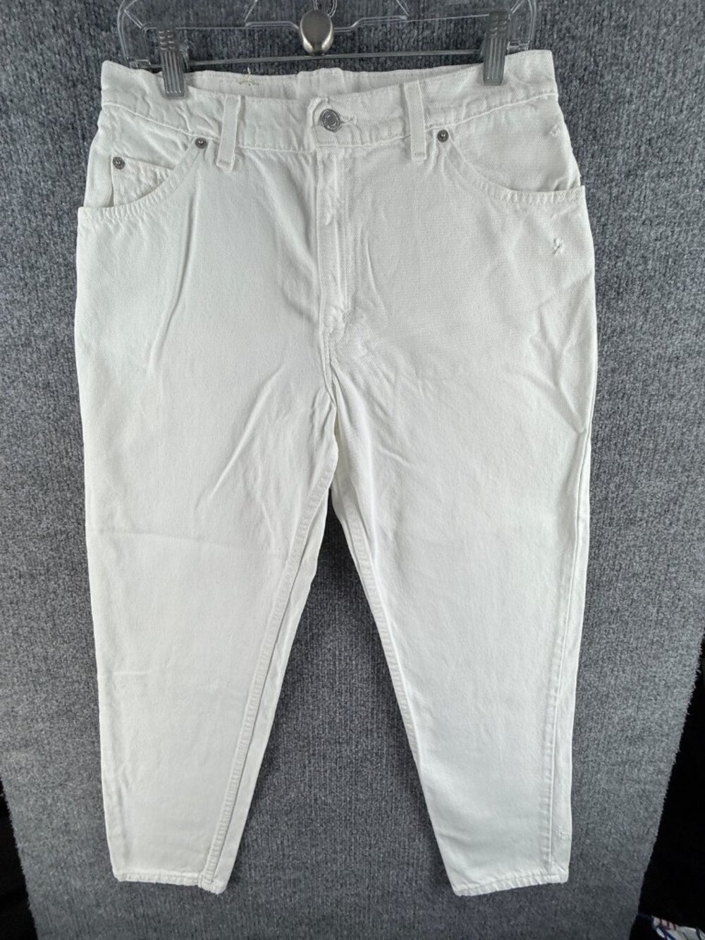 Levis Orange Tab 950 Tapered 30 White Jeans Womens Solid Adult ACTL 30x28